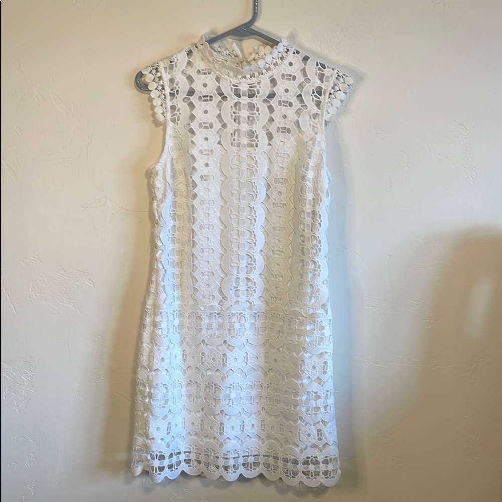 Laundry By Shelli Segal White Sheath Mini Dress
